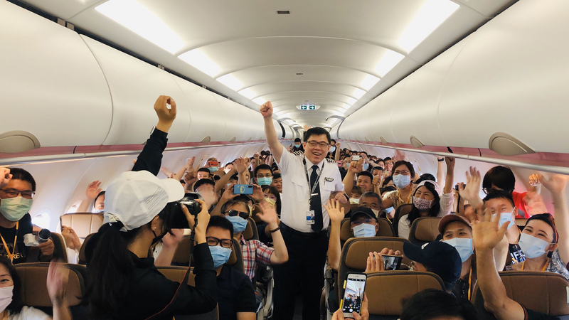対外関係（2020-09-02）新設スターラックス航空、釣魚台（尖閣諸島）が見えるフライトを実施