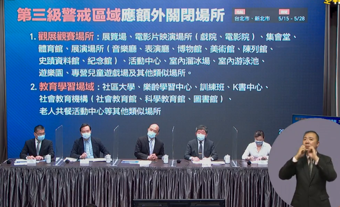 宝島再発見 - 2021-05-15_5/15域内感染者180人増、台北・新北警戒レベル３級に