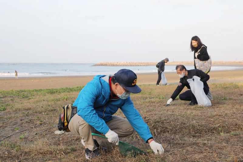 ナルワンアワー（月曜日） - 2022-01-10_台南日本人協会、「漁光島」ビーチクリーン実施