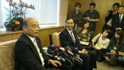 馬・総統と蘇・民進党主席が原発問題で25日に会談