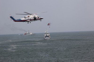 両岸が合同で海上捜索救援演習