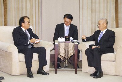 呉・副総統、交流協会台北事務所新代表と会見