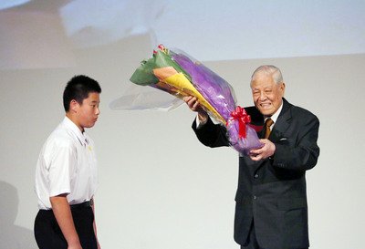 李登輝・元総統が日本の大阪で講演