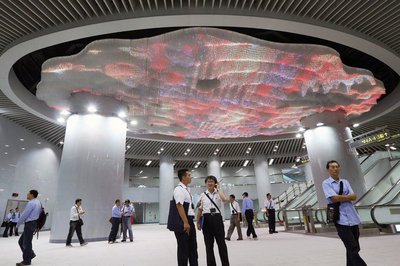 MRT松山線が開通に向けて検査