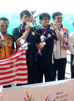 アジアパラ大会、台湾は金3に