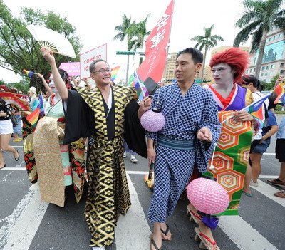 LGBTパレード、台北で開催