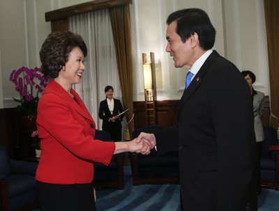 馬・総統、米との投資協定早期締結望む