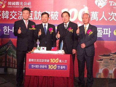 台韓の人的往来、初の100万人突破