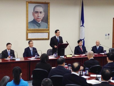 馬・総統が国民党主席辞任、呉氏が代理に