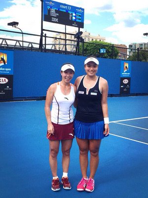 テニス全豪女子複、詹詠然組が準決勝へ