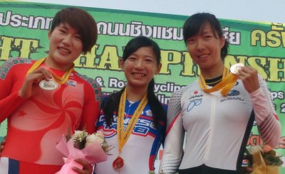 アジア自転車選手権、台湾トラック種目で金9