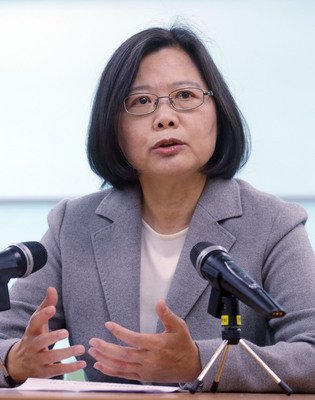 蔡英文氏：両岸関係の平和と安定に尽力