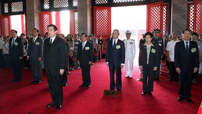 総統、黄帝の功績称える式典に出席