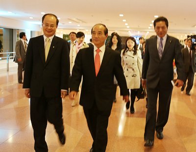 王金平・立法院長が訪日、国会外交