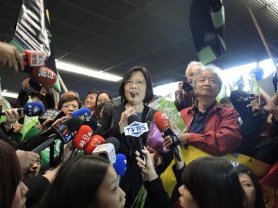 民進党、蔡・主席、シカゴ訪問
