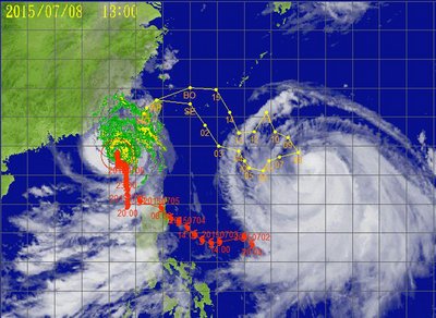 台風10号・9号共に襲来可能性低い