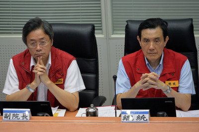 馬・総統「台風の被害を最小限に」