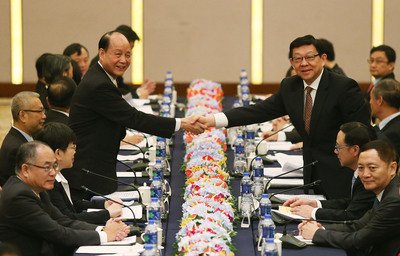 両岸双方：92年合意は政治交流の基礎