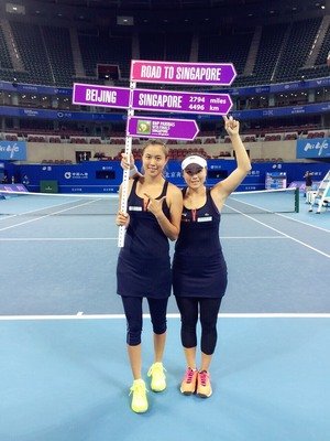 テニスの詹姉妹組、WTAファイナル進出