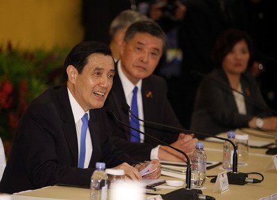 馬・総統：トップ会談では中華民国と発言