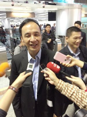 総統候補、朱・国民党主席が訪米