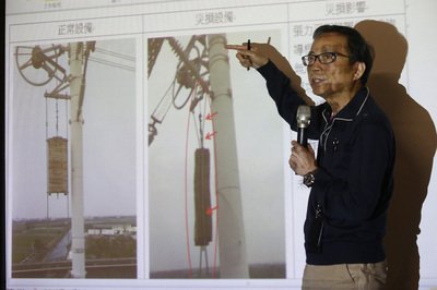 7日午前、嘉義以南の新幹線は運休