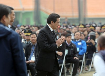 馬総統、蔡主席ら、地震追悼式出席