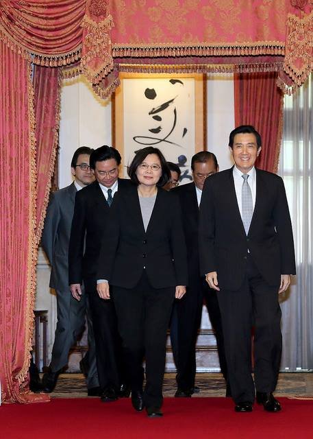 馬・総統、蔡英文氏と初会談