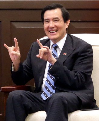 馬・総統、米特使団に台湾への協力要請