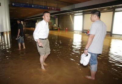 桃園空港がほぼ復旧、空調で遅れ