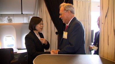蔡・総統がL.A.立ち寄り、歓迎受ける