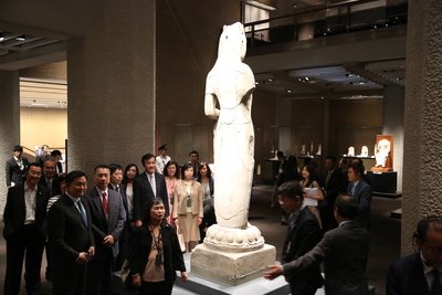 立法院長、台日の文化交流深化を期待