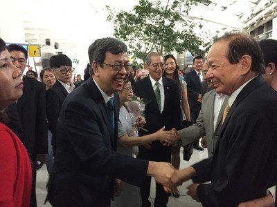 陳・副総統、ニューヨークに立ち寄り
