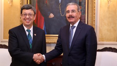 副総統、ドミニカ共和国首脳来台を要請