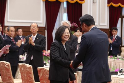 総統「台日協力で新興国市場開拓を」