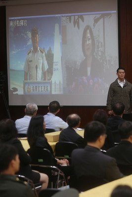 総統、TV会議で南シナ海の指揮官労う