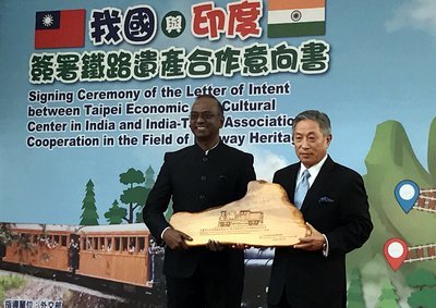台湾、印と鉄道遺産協力意向書を署名