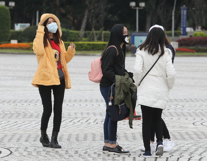 寒気団、台湾各地で今冬最低気温