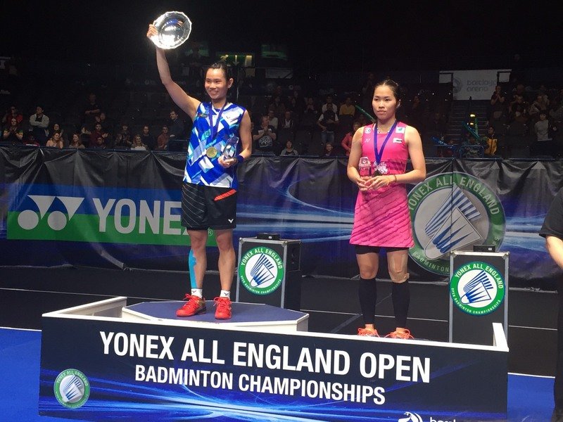 戴資穎・選手、バド全英OPで優勝