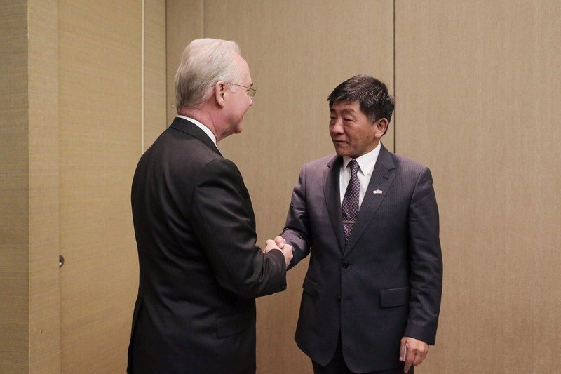 衛福部長、米との会談順調に終える