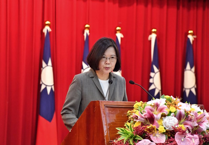 蔡・総統、国軍将官の昇任伝達式に出席