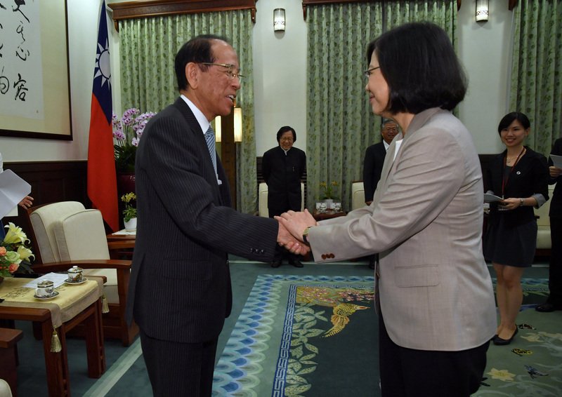 蔡・総統、日台交流協会の大橋会長と会見