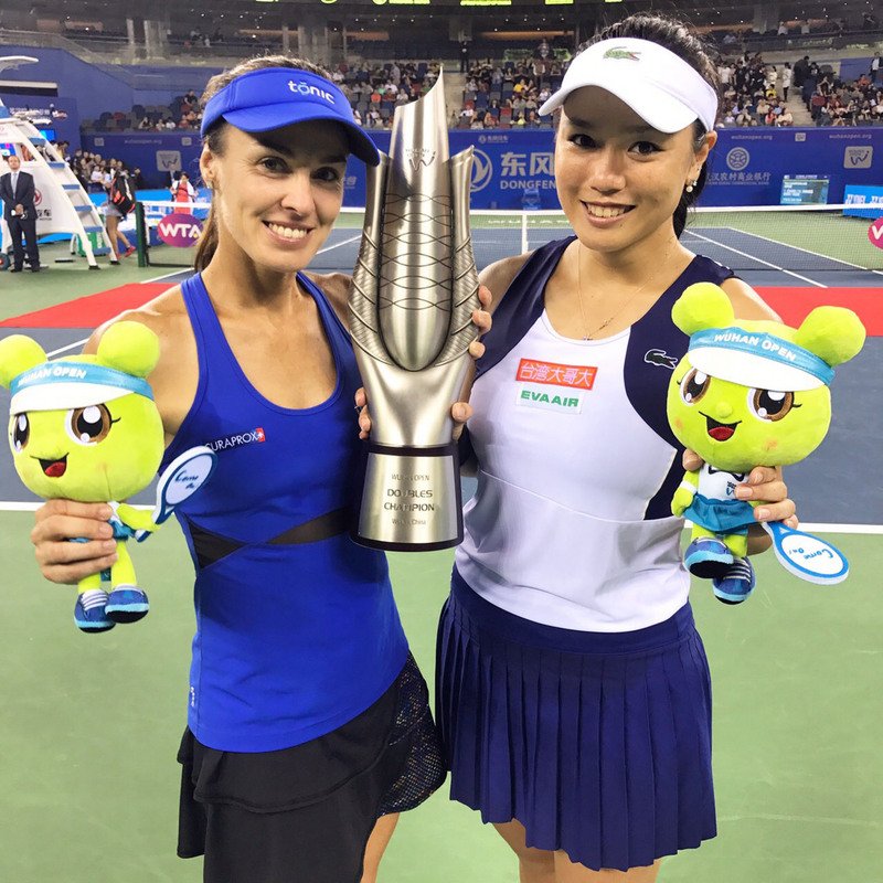 女子テニス複、詹詠然組が武漢で優勝