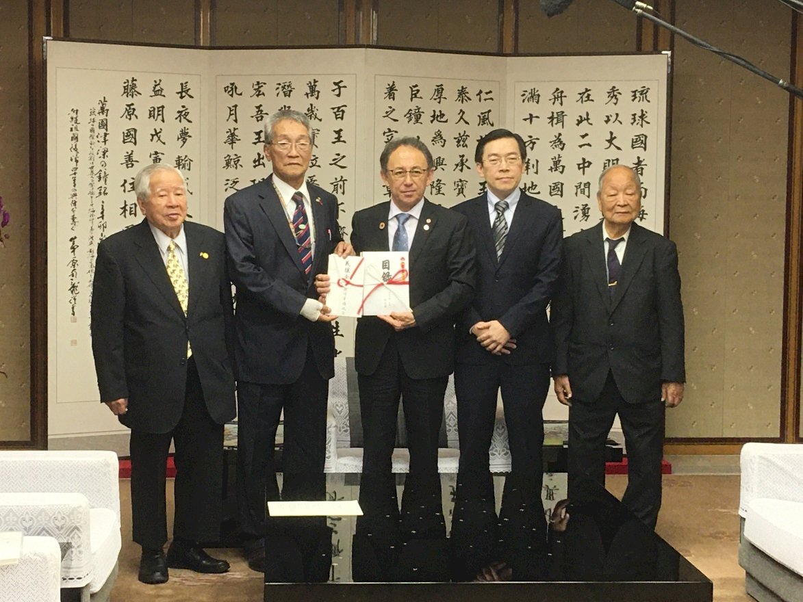 台湾、沖縄首里城再建に550万円の義捐金