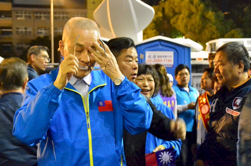 【開票速報】呉敦義・国民党主席、敗北で引責辞任のうわさ