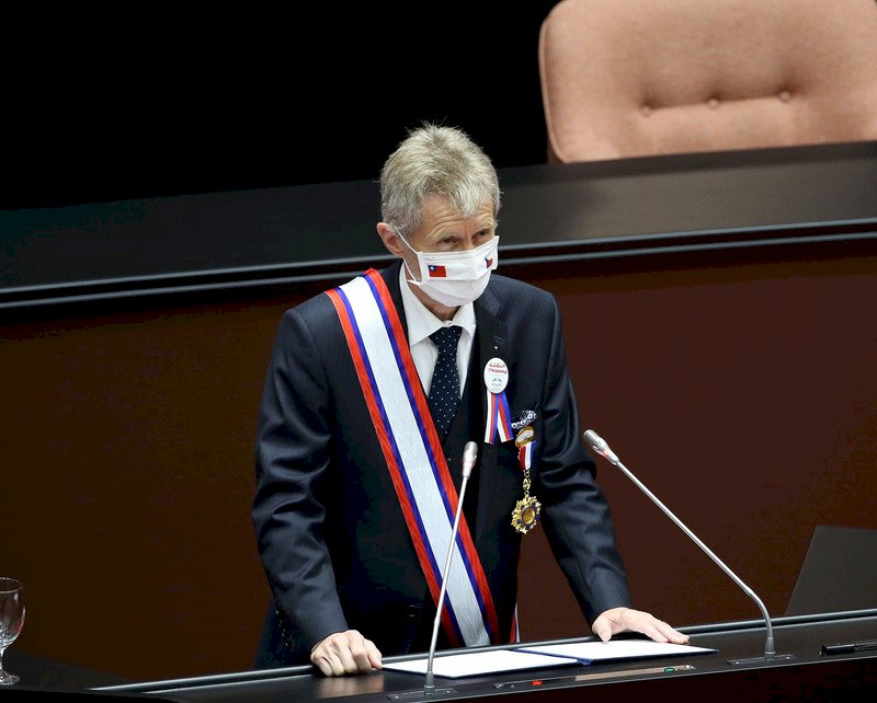 チェコ上院議長、立法院での演説で「私は台湾人」で台湾を応援
