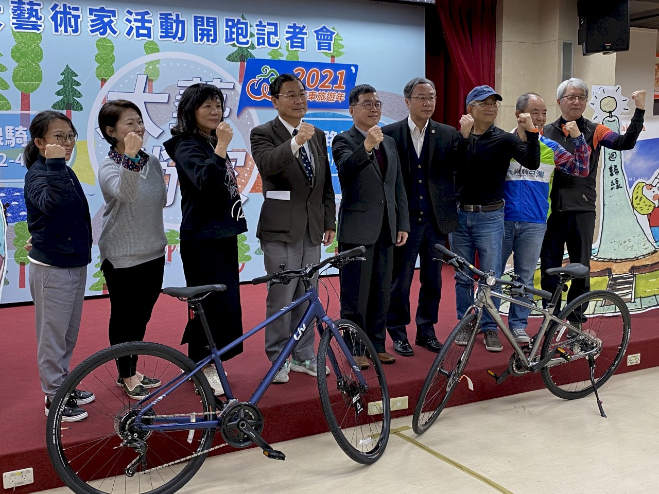 台湾をキャンバスに自転車で絵を！、「サイクリング大芸術家」開幕