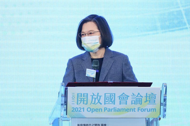 「開かれた国会フォーラム」始まる、蔡・総統：各国と民主主義を守る