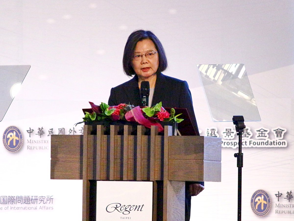 台米日安全対話、蔡・総統「台湾は揺るがない」