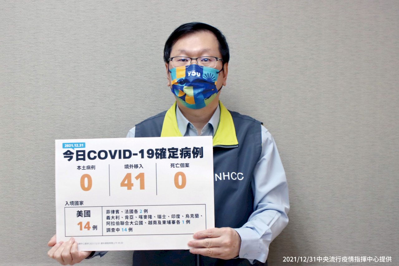 台湾、12/31海外感染者41人増　一日の最多を記録